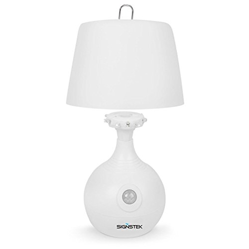 Signstek 12LED Battery Operated Wireless Motion Sensor Table Lamp with Cool White/Warm White Dual Color Range