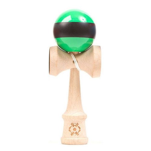 Tribute Kendama - Green W. Black Stripe