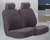Sport Velour Gray Seat Cover - Universal Bucket (Qty 2)