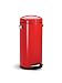 simplehuman Round Retro Step Trash Can, Red Steel, 30-Liter 8-Gallon