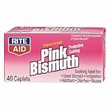Rite Aid Original Formula Pink Bismuth Caplets 40 caplets