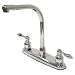 Chrome Kitchen Faucet 3 Hole Installation Image