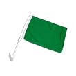 Solid Green Car Flag