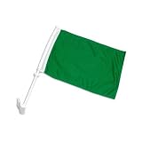 Solid Green Car Flag