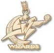 Washington Wizards Logo 5/8". Charm/Pendant -14K/10K, Stainless Steel or Gold Plated