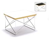 Eames Wire-Base Table by Herman Miller - Black Top - Zinc Base