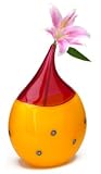 Incalmo Raindrop Vase: Yellow/Ruby