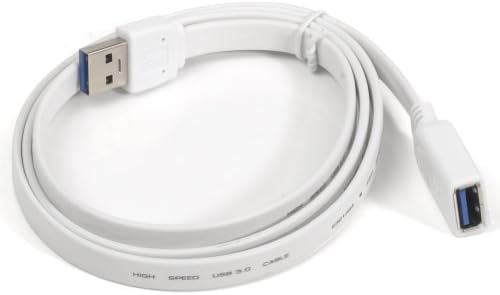 iDsonix®Super Speed USB 3.0 A-male to A-female Extension Cable (3.3 Feet/1.0 Meter)-Black/White(ship by random color)