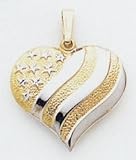  : American Flag Heart Charm -K288