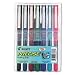 PILOT CORP. OF AMERICA Precise V5 Stick Rolling Ball Pen, 7 Assorted Ink Colors, Extra Fine, 7 per Pack