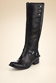 Footglove Fashion Leather Knee High Stud Riding Boots