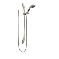 Delta Faucet 56713-NN Three-Function Wall-Mount Hand Shower on a Slide Bar with 69-Inch Hose, Pearl Nickel