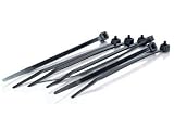 CABLES TO GO 100pk 4in Cable Ties Black make wiring&cable installations clean&well-organized
