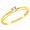 Round Diamond Solitaire Ring in 14K Yellow Gold - Size 6