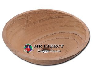 Modern Wood Sandstone Granite Stone Sink