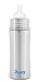 Pura Stainless Kiki Infant Bottle Stainless Steel, 11 Ounce, Natural, 6 Months