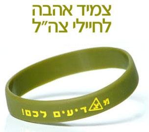 WE SALUTE YOU in Hebrew IDF Israeli Army Silicon Military Wristband