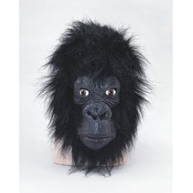 Maschera da gorilla Delux in gomma