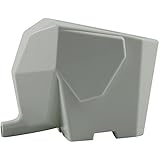 NewCool Cute Elephant Home Kitchen Cutlery Drainer, Bathroom Cosmetic Dish Pen Brush Storage Holder Box Rack Organizer Dryer Tray, Grey