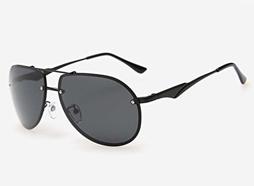 Men's fashion trend sunglasses polarized sunglasses yurt (Gun box black lenses)