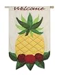 Pineapple Estate Size Applique Flag