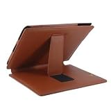 Etui de protection Navitech en cuir marron travaillé à la perfection, avec rabat/stand de positionnement ajustable façon chevalet pour le nouvel Motorola Xoom Google Android 3.0 Honeycomb , 10.1 inch tablet (lancement Mars 2011 ) 3G & 4G WI-FI 16 GB 32 GB 64 GB