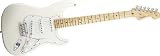 Fender American Standard Stratocaster® Electric Guitar, Olympic White, Maple Fretboard