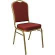 Crown Back Stacking Banquet Chair with Gold Frame [FD-C01-ALLGOLD-H20124E-GG]