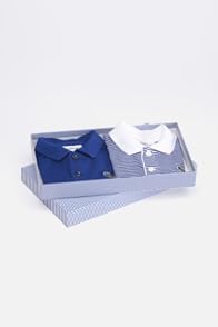 Boy's Pique Polo Onesie Gift Set