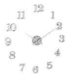 DIY Large Number Clock in Chrome Finish