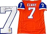 John Elway Autographed / Signed Denver Broncos Orange Jersey (James Spence)