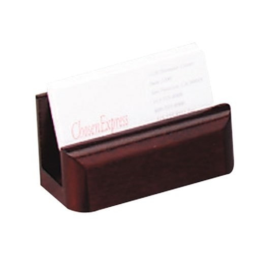 Rolodex Wood Tonest Business Card Holder  Mahogany