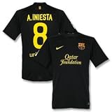 11-12 Barcelona Away Jersey + A.Iniesta 8