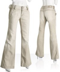 Diesel stone distressed cotton-linen pants