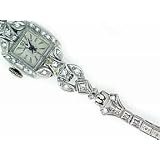 An Estate 0.50 ct tw Diamond Platinum Wrist Watch by Antique and Estate Jewelry
