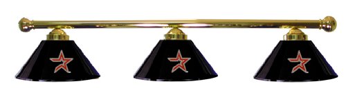Houston Astros Pool Table Light - Brass Bar