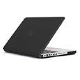 Speck Products See Thru Satin Soft Touch Hard Shell Case for 13-inch MacBook Aluminum Unibody/Black Keyboard MB13AUSAT-BLK-D (Black) - Does Not Fit White Macbook
