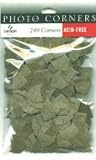 Canson Photo Corners Adhesive Photo Corners, 240/Pkg: Kraft Matte