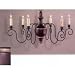 CTD-427-6 La Rochelle Wooden Chandelier by Country Traditions
