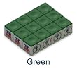 One Dozen Green Silver Cup Pool Cue Chalk