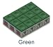 One Dozen Green Silver Cup Pool Cue Chalk
