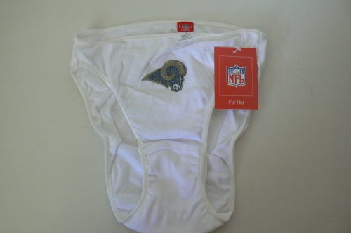 NFL Licensed St. Louis Rams Women's White Panties Underwear Size Small (5)