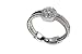 Jewelry : 18K White Gold, Matte-Finish Double-Strand Hand-Woven Mesh Ring, Enhanced with Pave Set Diamonds.