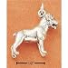 Animals Ch-1864 : Sterling Silver 3d Rottweiler Charm