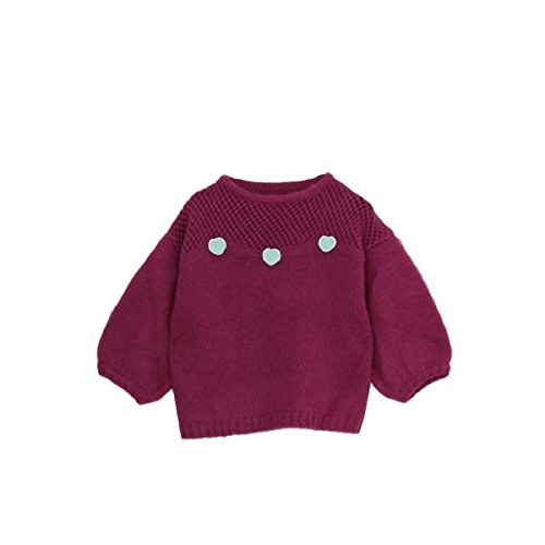 (メリー ジェニー)merry jenny ハートもふもふニットトップス 281652600201 PURPLE F