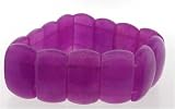 Medium Cushion Style Bracelet - Purple Jade