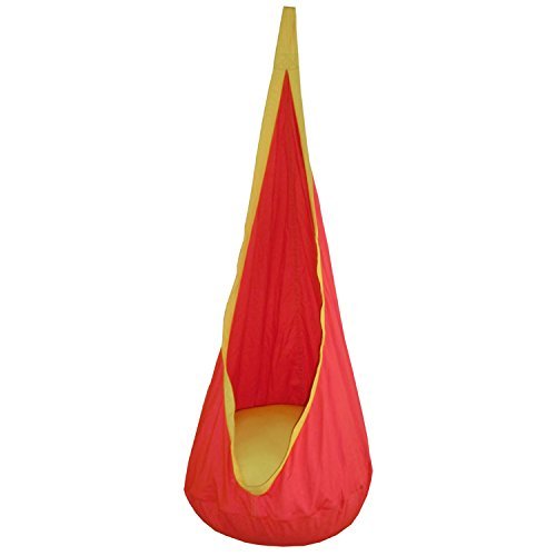 Seasofbeauty Kids Child Pod Swing Chair Nook Tent Indoor Outdoor Hanging Seat Hammock Red Seasofbeauty Kids Child Pod Swing Chair Nook Tent Indoor Outdoor Hanging Seat Hammock Red