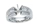 0.75 cts Princess Diamonds Engagement Ring - Platinum, 18kt White or Yellow Gold