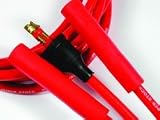 Accel 5047R Ignition Wires - Custom Fit Super Stock Spiral; Spark Plug Wire Set; 8mm; Point Style Distributor Cap; Red;