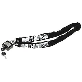 Harley Davidson Chain Lock with Key Padlock
